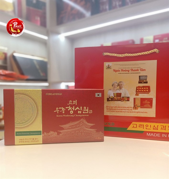 Ngưu hoàng thanh tâm Hàn Quốc hộp giấy (10 viên /hộp)